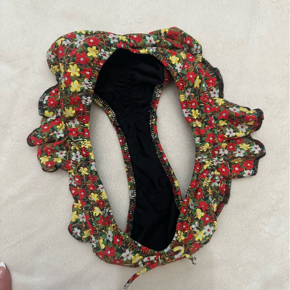 New! Montce Sienna Floral Kelly Bikini Bottoms Size Small 51672 - Picture 6 of 11